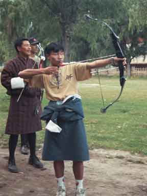 Boogschutters in Paro