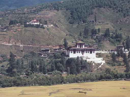 De Paro vallei met de dzong