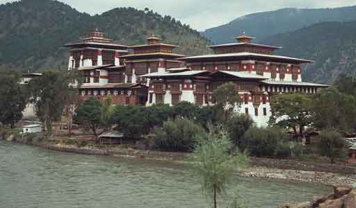De dzong van Punakha
